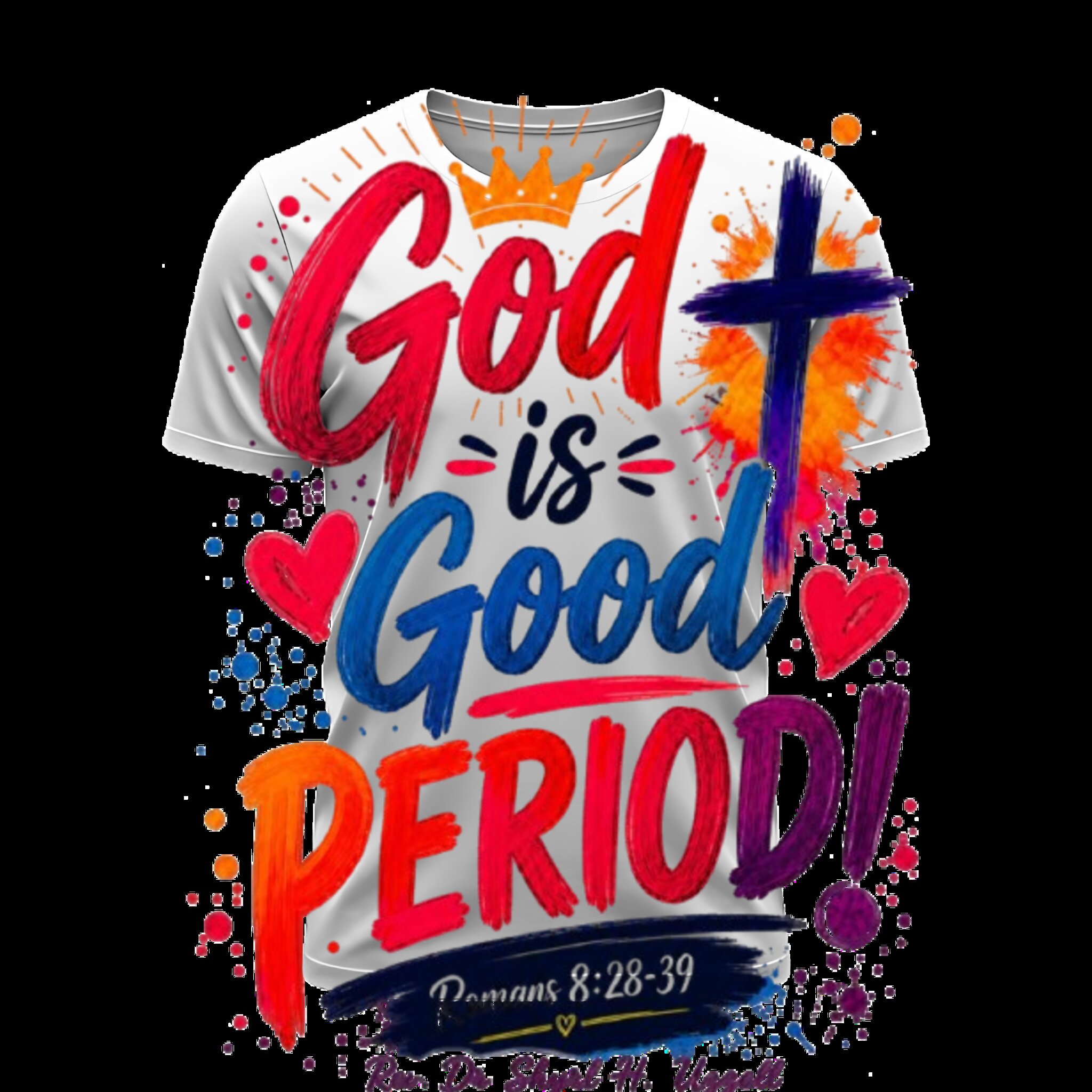 Watercolor Pastel Design on shirt